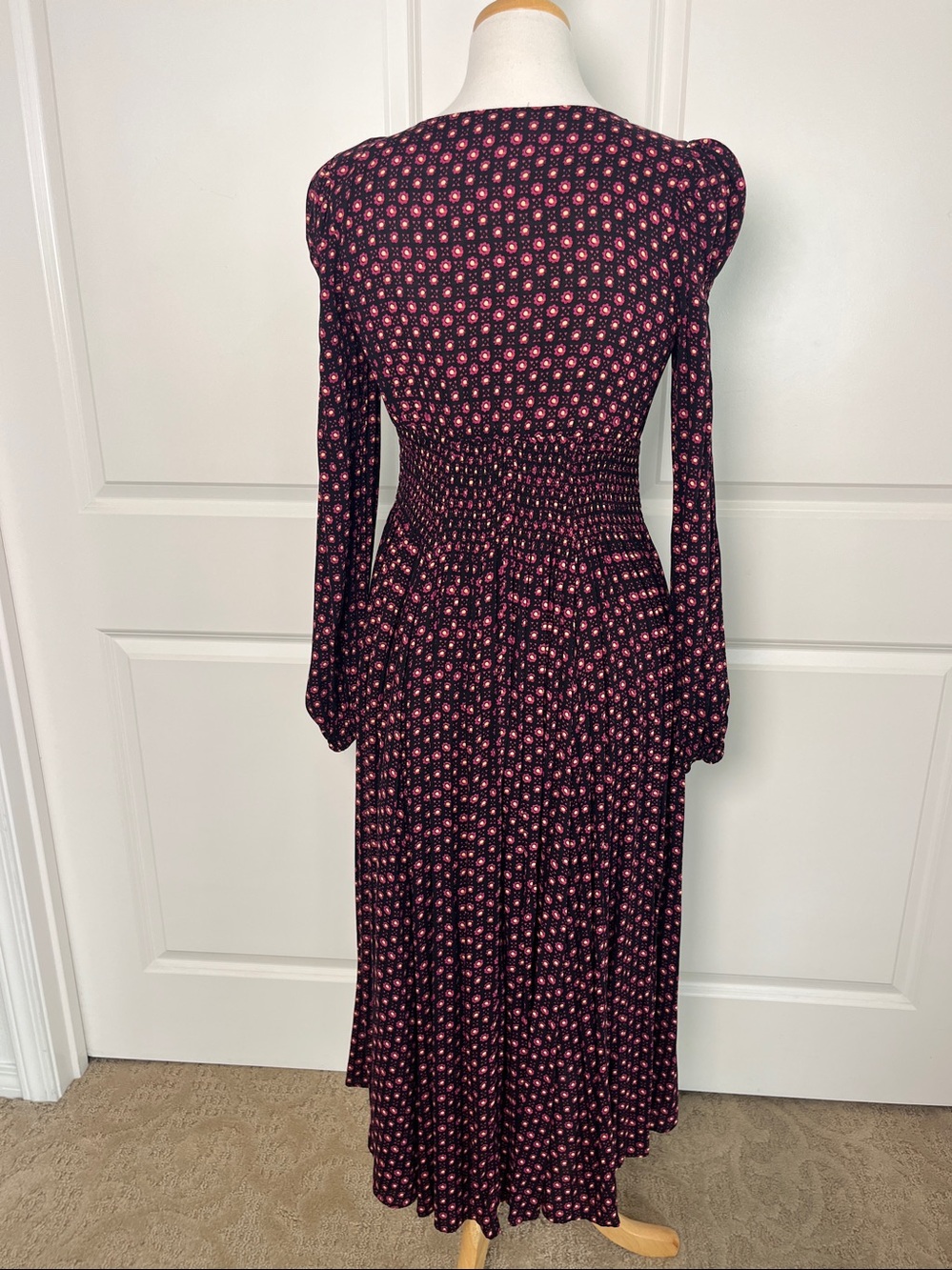 Free People Smocked Waist Boho Dress Size XS - Picture 2 of 10